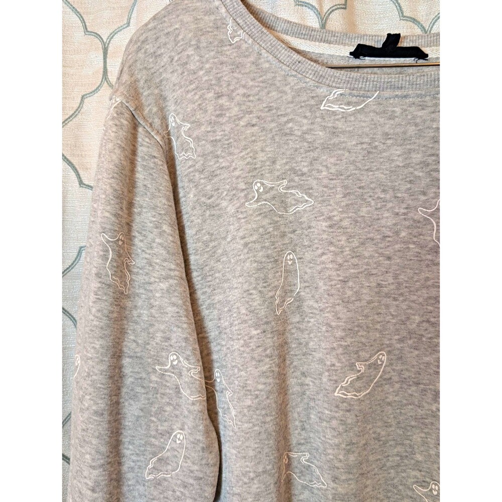 Fall/Halloween Jane + Delancey Ghost Crew Neck Sweatshirt 1X Plus Size (0017)
